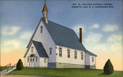 St. William's Catholic Church Raquette Lake, NY Postcard Postcard