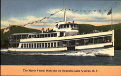 The Motor Vessel Mohican Lake George, NY Boats, Ships Postcard Postcard