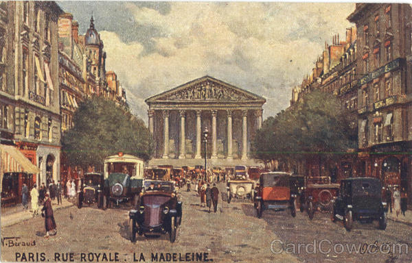 Tuck's Oilette Rue Royale, La Madeleine Paris Tuck's Oilette Series