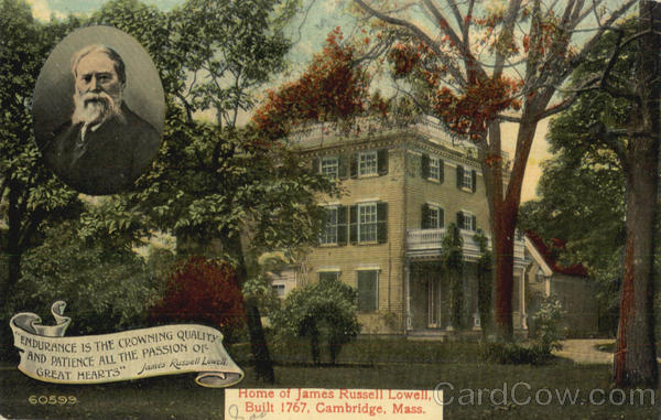 Home of James Russell Lowell Cambridge Massachusetts