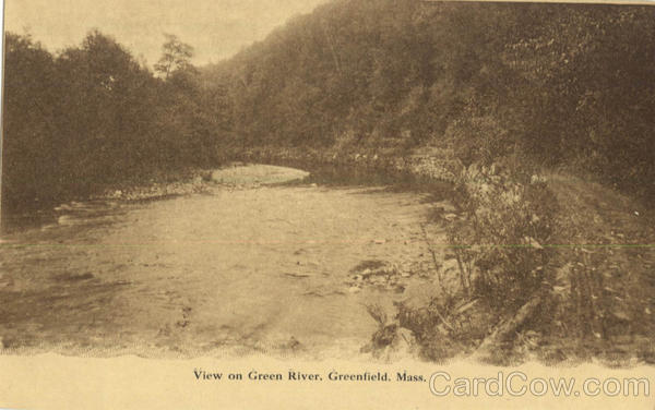 View on Green River Greenfield Massachusetts
