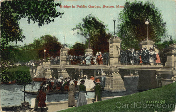 Bridge in Public Garden Boston Massachusetts