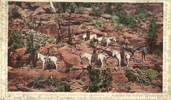 On the Zigzags, Bright Angel Trail Grand Canyon National Park Arizona