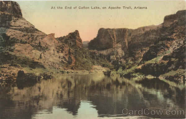 At the End of Canon Lake on Apache Trail Scenic Arizona