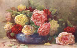 Tuck's Oilette The Time of Roses Postcard