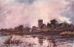 Tuck's Oilette Stanton Harcourt Church on the Thames Postcard