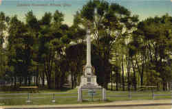 Soldiers Monument Athens, OH Postcard Postcard