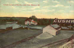 Cushwahs Coal Yard and Miller Bros. Lumber Yards Postcard