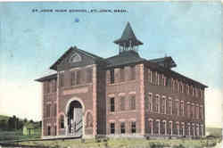 St. John High School Washington Postcard Postcard