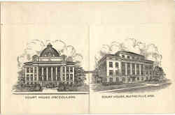 Court House, Osceola, Blytheville Postcard