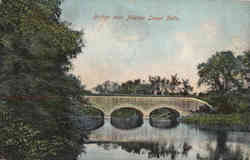 Bridge Near Newton Lower Falls Massachusetts Postcard Postcard