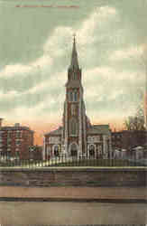 St. Patrick's Church Lowell, MA Postcard Postcard