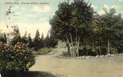 Driveway Attleboro Sanitarium Postcard
