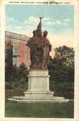 Soldiers' and Sailors' Monument Winchester, MA Postcard Postcard