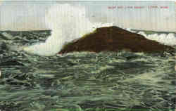 Surf Off Lynn Beach Postcard