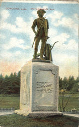 Statue Minute Man Concord, MA Postcard Postcard