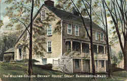 The William Cullen Bryant House Great Barrington, MA Postcard Postcard