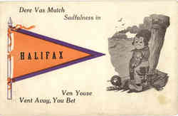 Halifax Dutch Banner Card Postcard