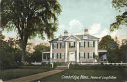 Home of Longfellow Cambridge, MA Postcard Postcard