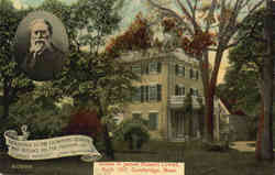 Home of James Russell Lowell Postcard