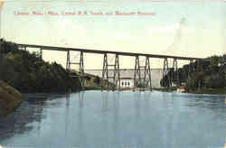 Central R. R. Trestle and Wachusett Reservoir Central R. R. Trestle and Wachusett Reservoir