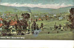 Hoosac River Valley Adams, MA Postcard Postcard