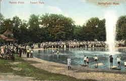 Paddle Pond, Forest Park Postcard