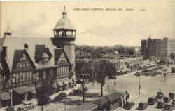 Coolidge Corner Brookline, MA Postcard Postcard