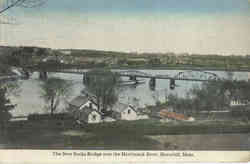 The New Rocks Bridge over the Merrimack River Postcard