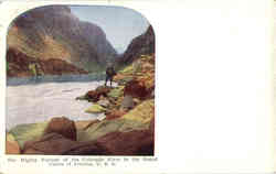 The Mighty Torrent of the Colorado River in the Grand Canon of Arizona Grand Canyon National Park, AZ Postcard Postcard