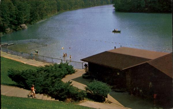Swimming Area And Bath House, Carter Caves State Park Olive Hill Kentucky