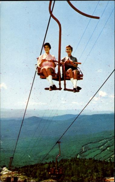 Spruce Peak Double Chair Lift Stowe Vermont