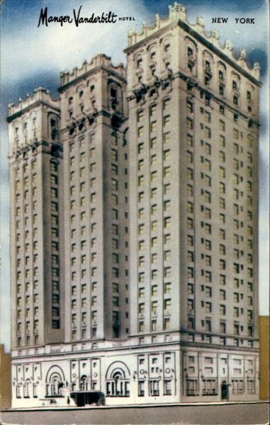 Manger Vanderbilt Hotel, Park Avenue at East 34th Street New York
