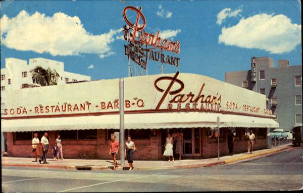 Parham's Restaurant, 73rd and Collins Ave Miami Beach Florida