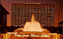Music Center - Department Of Water And Power Building Postcard