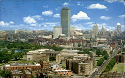 Bird's Eye View Of The New Boston Skyline Massachusetts Postcard Postcard
