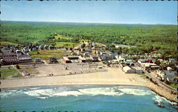 Aerial View Short Sands Beach York Beach, ME Postcard Postcard