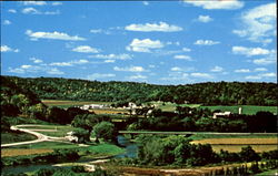 Upper Iowa River Valley, Luther College Postcard