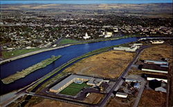 Air View Idaho Falls Postcard Postcard