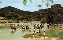 Horseback In West Texas Scenic, TX Postcard Postcard