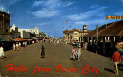 Hello From Ocean City Postcard