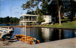 Waterfront Lake House Postcard
