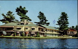 Gauthier's Motel, Slake Flower Avenue Saranac Lake, NY Postcard Postcard