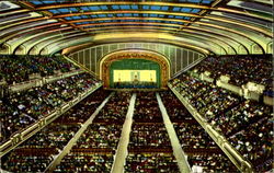 Interior Of Cleveland Public Auditorium Ohio Postcard Postcard