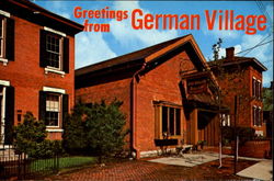 Greetings From German Village Columbus, OH Postcard Postcard