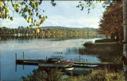 Lake Shore Restaurant And Motel, Route 4 Long Pond Postcard