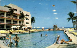 The Breathtaking Chateau Resort Motel, 191st to 193rd St.,  Collins Ave. Postcard