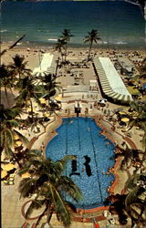 The Raleigh Hotel, 18th St. & Collins Avanue Postcard