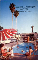 Hollywood-Harrington Motel, 5224 Sunset Blvd. Postcard