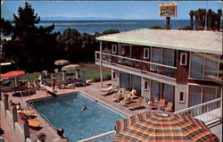 Ming Tree Motor Hotel, Cabrillo Blvd. Corona Del Mar Drive Postcard